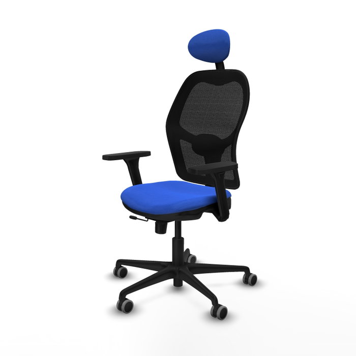 PIQUERAS Y CRESPO Silla de oficina Jorquera Azul y Negro