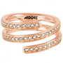 Adore Anillo Elegance SM Coil RG Rosa con 55 Cristales Swarovski, Talla 55