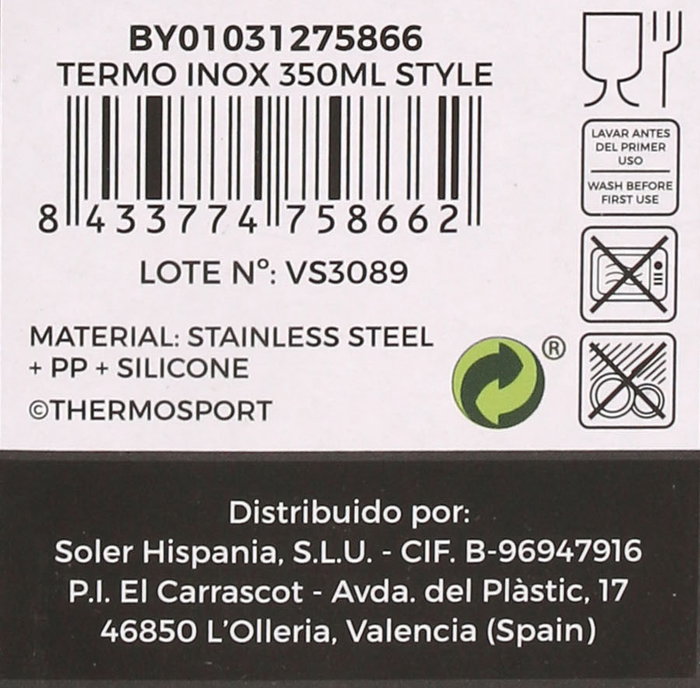 Thermosport Termo Inox Style 350ml