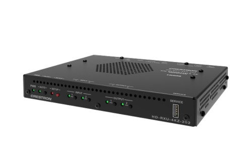 Crestron Receptor DM Lite 4K60 4:4:4 y Conmutador Automático 2x2 HDMI y USB 2.0, Modelo HD-RXU-4KZ-202