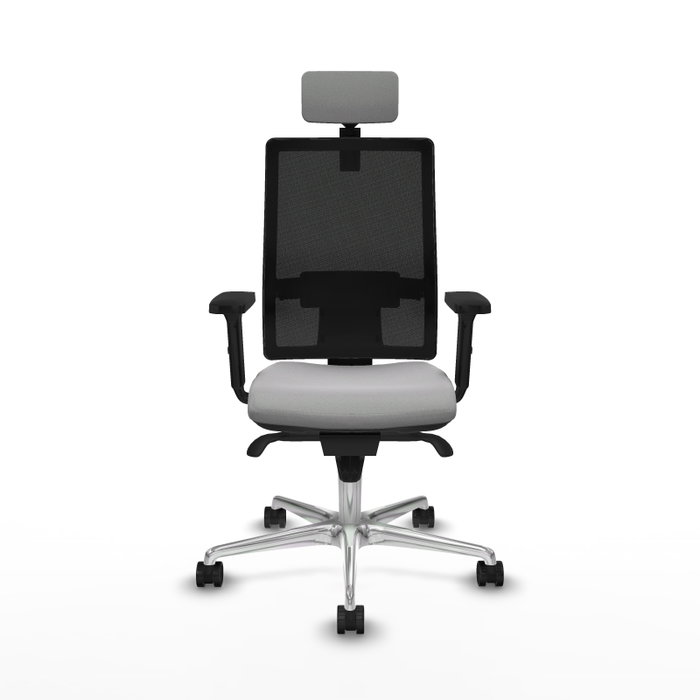 PIQUERAS Y CRESPO Silla de oficina Horna Gris claro con mecanismo Sincro PIQUERAS Y CRESPO Silla de oficina Horna Gris claro con mecanismo Sincro