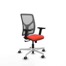 PIQUERAS Y CRESPO Silla de oficina Motilla Naranja oscuro y Gris