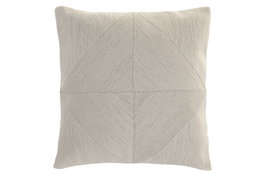 DKD Home Decor Cojín de Algodón Bordado a Mano Crudo 45x45 cm