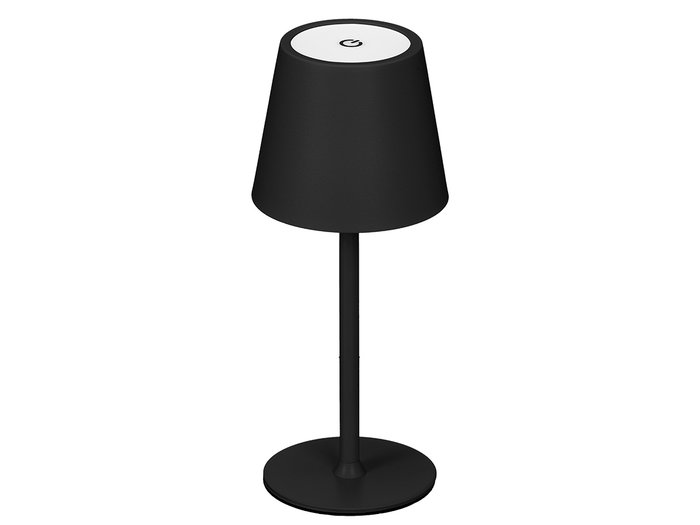 Giftdecor Lámpara de Sobremesa Midnight Metal LED USB - Negro, ABS y Metal, Luz Cálida y Fría, 11x26.5x11 cm (Set de 8)