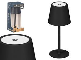 Giftdecor Lámpara de Sobremesa Midnight Metal LED USB - Negro, ABS y Metal, Luz Cálida y Fría, 11x26.5x11 cm (Set de 8)