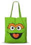 Karactermania Bolsa Shopping Fan Face Óscar el Gruñón Verde