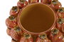 DKD Home Decor Jarrón Gres Granada Naranja y Amarillo