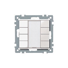 MERTEN 617419 Taster 4f PLUS SYSTEM M pws Blanco