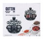 Quttin Set de 6 Especieros de Vidrio con Soporte Metálico