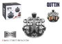 Quttin Set de 6 Especieros de Vidrio con Soporte Metálico