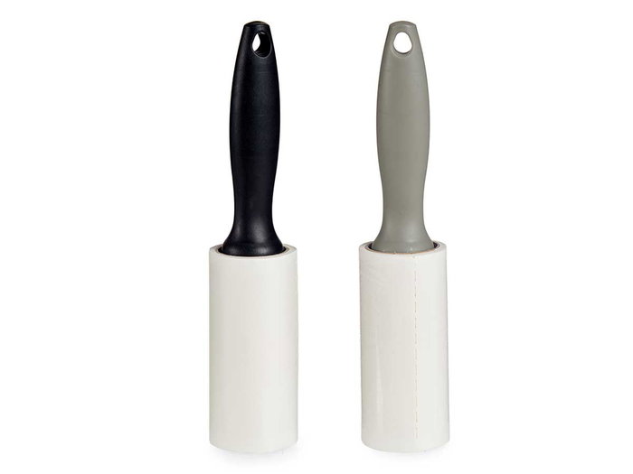 Arte Regal Rodillo Quitapelusas Surtidos Colores - 5x22x5 cm 63 Hojas Plástico, Gris y Negro (Set de 24)