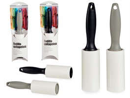 Arte Regal Rodillo Quitapelusas 5 x 22 x 5 cm Plástico Polipropileno 63 Hojas Surtido Colores Gris Negro (Set de 24)