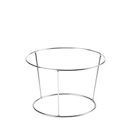 Hostelnovo Soporte Expositor Marisco Red Acero Inoxidable 20 cm Alto x 25 cm Diámetro