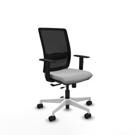 PIQUERAS Y CRESPO Silla de oficina Haches Gris claro y Negro