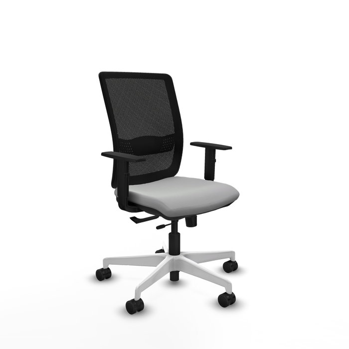 PIQUERAS Y CRESPO Silla de oficina Haches Gris claro y Negro PIQUERAS Y CRESPO Silla de oficina Haches Gris claro y Negro