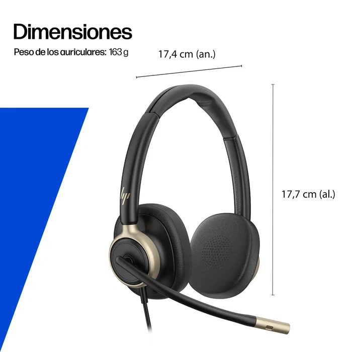 Poly HP Poly Mission 825 Negro