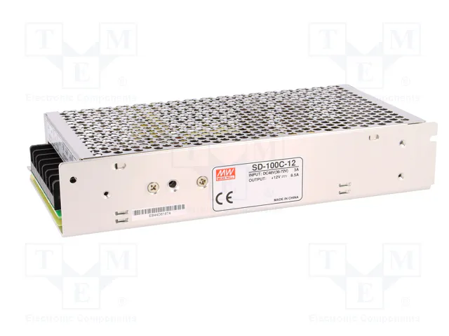 MEAN WELL SD-100C-12 Convertidor DC/DC 102W 36-72VDC a 12VDC 8,5A MEAN WELL SD-100C-12 Convertidor DC/DC 102W 36-72VDC a 12VDC 8,5A