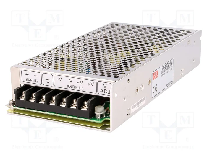 MEAN WELL SD-100C-12 Convertidor DC/DC 102W 36-72VDC a 12VDC 8,5A MEAN WELL SD-100C-12 Convertidor DC/DC 102W 36-72VDC a 12VDC 8,5A