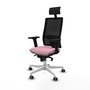 PIQUERAS Y CRESPO Silla de oficina Horna Rosa con Mecanismo Sincro