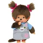 Monchhichi Peluche Mono de Gato Rosa - 20 cm - MON3701405832766