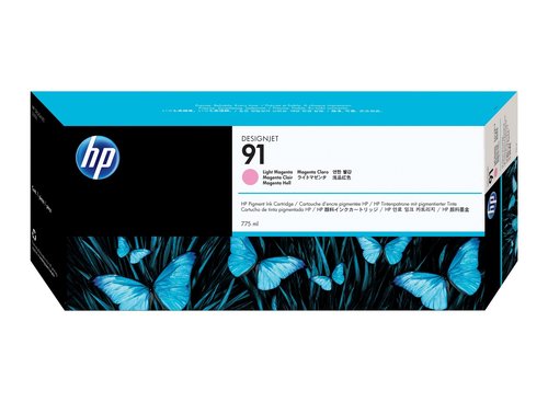 HP Cartucho de Tinta DesignJet 91 Magenta Claro 775 ml