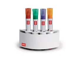Nobo Soporte magnético para 4 rotuladores de pizarra, 63x45x135 mm, color blanco