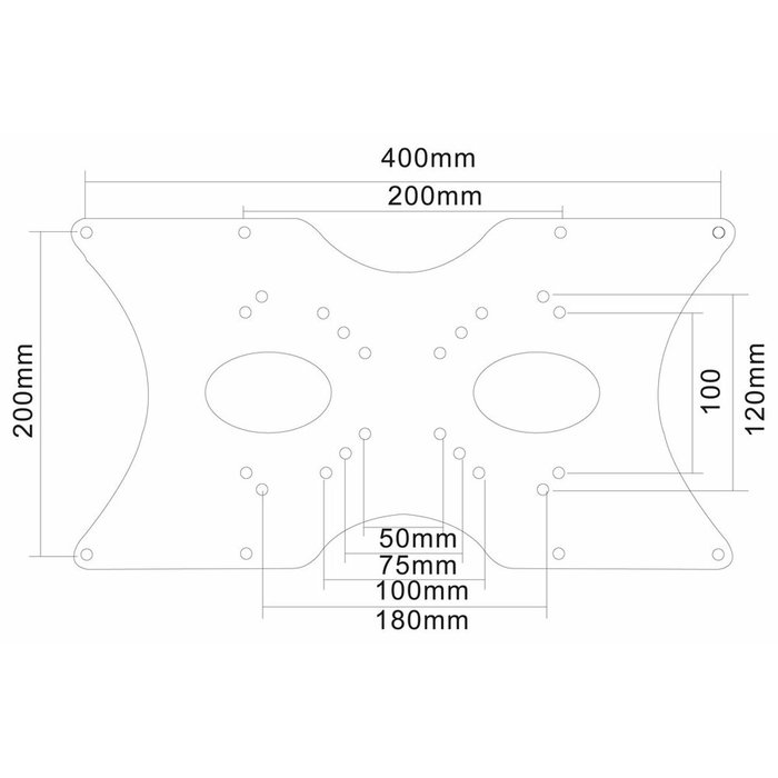 Neomounts FPMA-VESA400 Adaptador VESA Plata