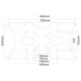 Neomounts FPMA-VESA400 Adaptador VESA Plata