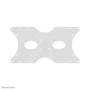 Neomounts FPMA-VESA400 Placa Adaptadora de Montaje VESA, Convierte 75/100/200x100 a 200x200/400x200/120x180, para TV/Monitor hasta 52" y 35 kg