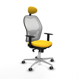 PIQUERAS Y CRESPO Silla de oficina Jorquera Amarillo y Blanco