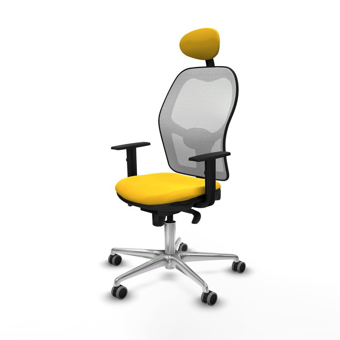 PIQUERAS Y CRESPO Silla de oficina Jorquera Amarillo y Blanco PIQUERAS Y CRESPO Silla de oficina Jorquera Amarillo y Blanco
