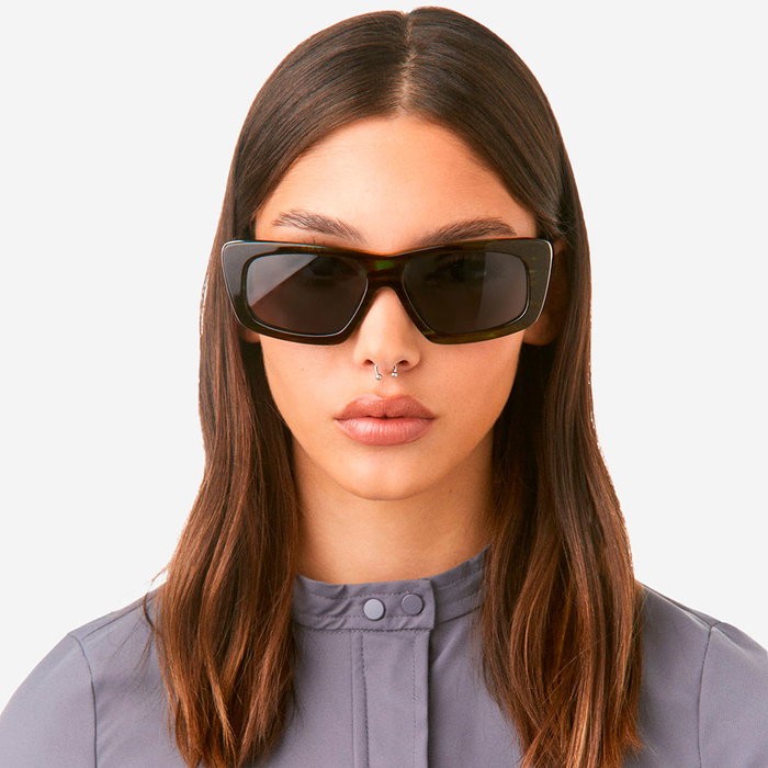 Hawkers Zenith #Black Smoky Gafas de Sol Unisex Cat-eye con Montura de Acetato - 1 unidad