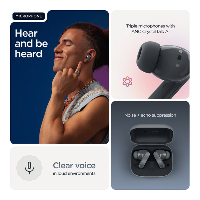 Motorola Moto Buds Bass Negro Motorola Moto Buds Bass Negro