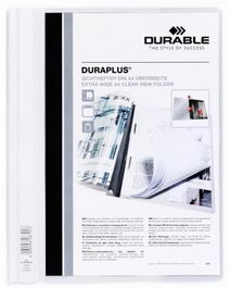 Durable Carpeta de Presentación Dossier Fastener Duraplus A4 Blanco -25 Ud-