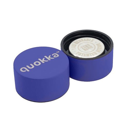 QUOKKA Botella Termo Acero Inoxidable 630ml con Colgador, Color Dusk Blue