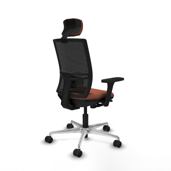 PIQUERAS Y CRESPO Silla de oficina Yunquera con mecanismo Sincro/Traslack, Marrón y Negro PIQUERAS Y CRESPO Silla de oficina Yunquera con mecanismo Sincro/Traslack, Marrón y Negro