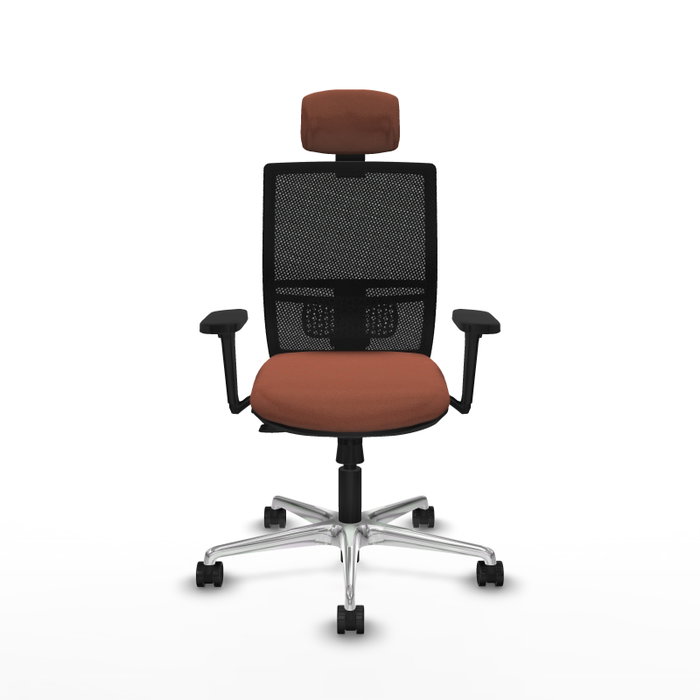 PIQUERAS Y CRESPO Silla de oficina Yunquera con mecanismo Sincro/Traslack, Marrón y Negro PIQUERAS Y CRESPO Silla de oficina Yunquera con mecanismo Sincro/Traslack, Marrón y Negro