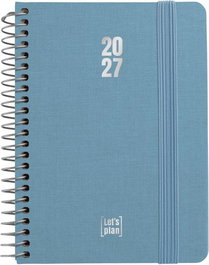 Grafoplas Agenda Anual 2027 Fancy Espiral A6 Azul