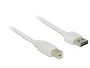 DeLOCK Cable USB 2.0 de Tipo A a Tipo B, 0,5 m, Blanco