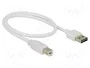 DeLOCK Cable USB 2.0 Tipo A a Tipo B 0,5 m Blanco