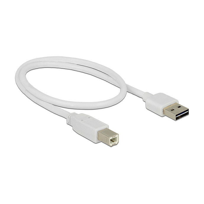 DeLOCK Cable USB 2.0 Tipo-A a Tipo-B 0,5 m Blanco DeLOCK Cable USB 2.0 Tipo-A a Tipo-B 0,5 m Blanco