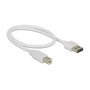 DeLOCK Cable USB 2.0 Tipo-A a Tipo-B 0,5 m Blanco