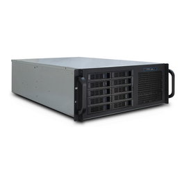 Inter-Tech IPC 4U-4410 Chasis Servidor Rack Negro Acero