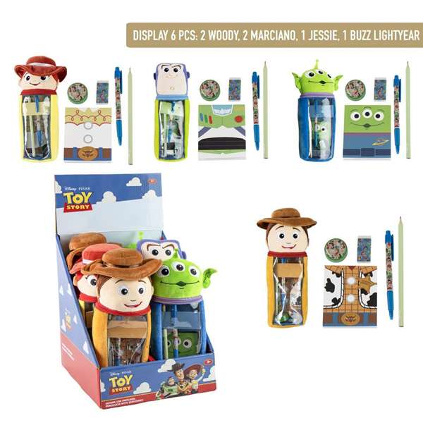 Toy Story Estuche Portatodo Peluche Diseño 1-Diseño 4: 2,2,1,1 - Edad Mín. 36 Meses, Blanco Toy Story Estuche Portatodo Peluche Diseño 1-Diseño 4: 2,2,1,1 - Edad Mín. 36 Meses, Blanco