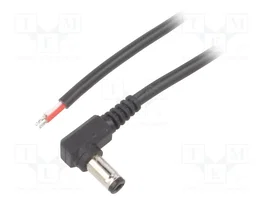 BQ CABLE Cable de alimentación redondo DC 5,5/2,1 angular de 2m