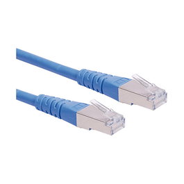 ROLINE Patch Cable Cat.6 Clase E S/FTP PiMF, 5 metros, Azul - Conector RJ-45 Macho a Macho