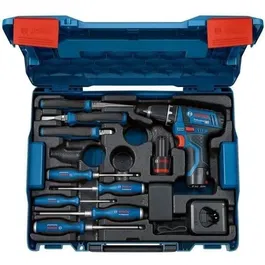 Bosch Professional GSR 12V-15 Taladro destornillador con herramientas manuales (BOS4053423240146)