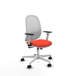 PIQUERAS Y CRESPO Silla de oficina Cilanco Naranja oscuro y Blanco