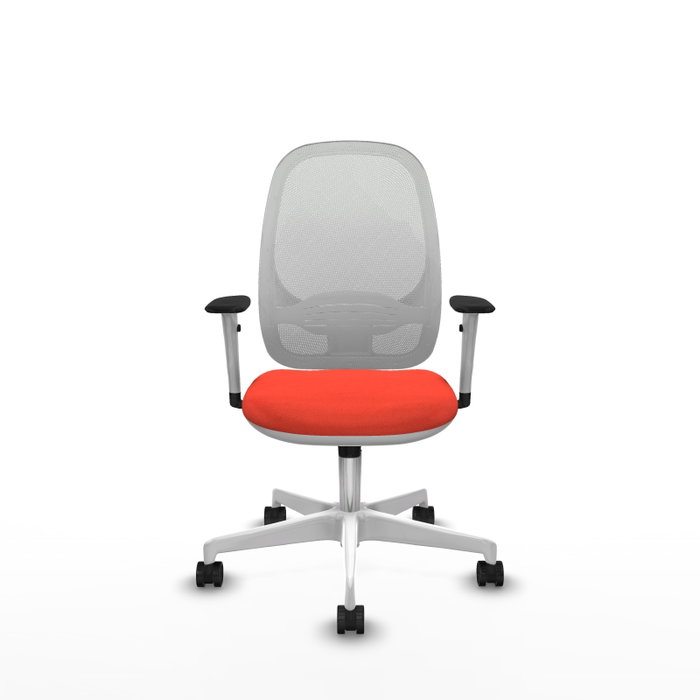 PIQUERAS Y CRESPO Silla de oficina Cilanco Naranja oscuro y Blanco