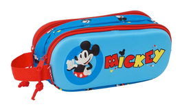 Portatodo Doble Mickey Mouse Clubhouse Azul 21 x 8 x 6 cm 3D